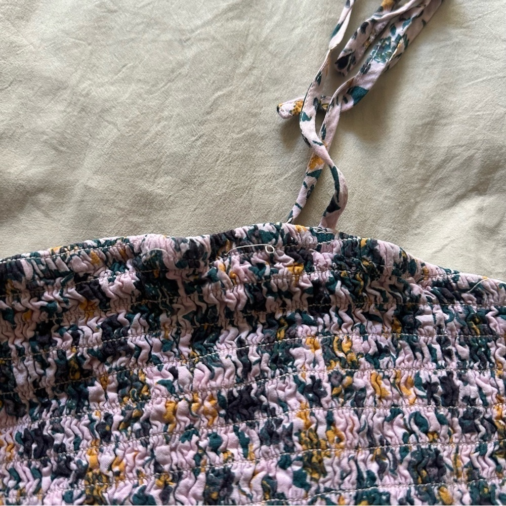 Urban Outfitters UO Out from Under Izzy Floral Smocked Romper L - Picture 9 of 10